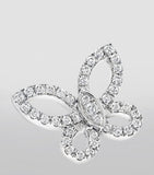 Graff butterfly diamond earrings 18kt white gold, imported from the UK