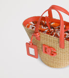 Dolce&Gabbana kids straw logo tote bag (British brand)