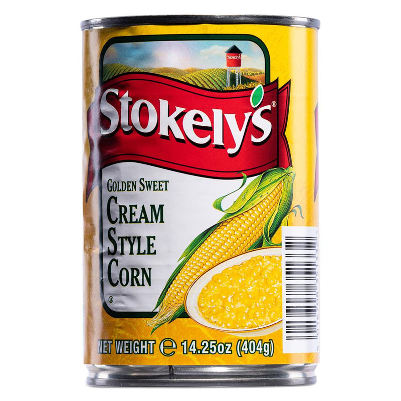 Stokely's golden sweet cream style corn, imported from the UK