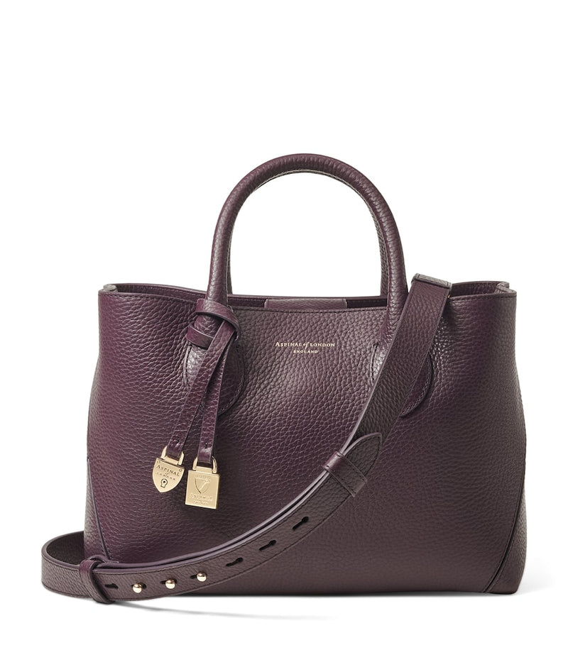 Aspinal of London midi leather tote bag, UK version