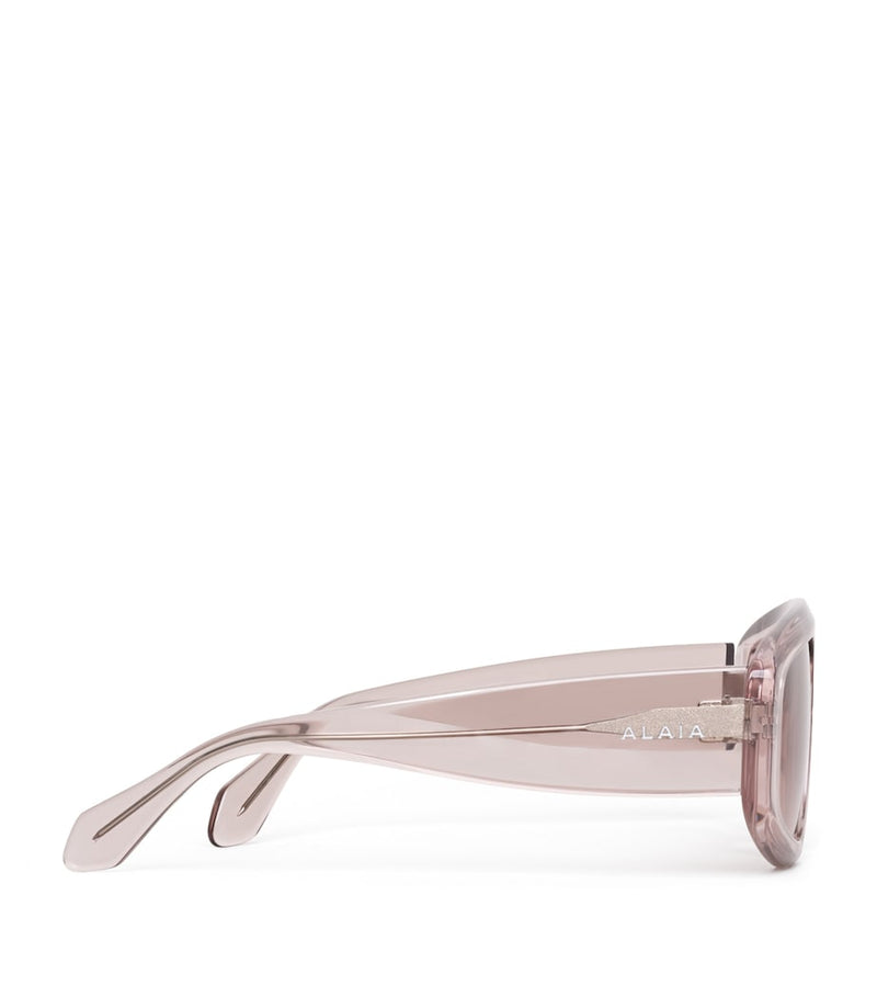 Alaïa acetate aviator mask sunglasses - British product