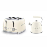 Superdrug Smeg WKF01 TSF03 Stovetop Kettle and 4 Slice Toaster in Cream- Buy online at McGrocer