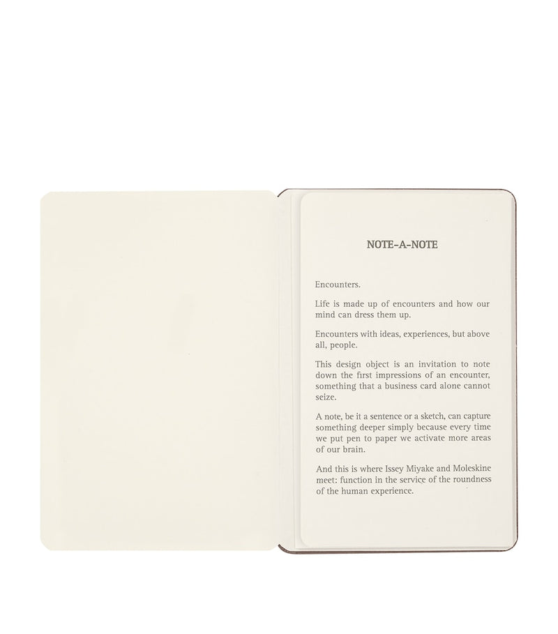 Moleskine Miyake Design Studio business card holder notebook, imported from the UK