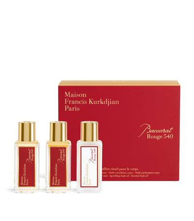 Harrods Maison Francis Kurkdjian Baccarat Rouge 540 Body Ritual Gift Set (3 x 35ml)- Buy online at McGrocer