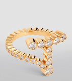 Sophie Bille Brahe Ensemble 'T' ring yellow gold diamonds, imported from the UK
