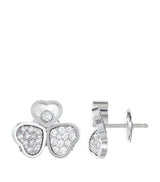 Harrods Chopard White Gold and Diamond Happy Hearts Wings Earrings- Buy online at McGrocer