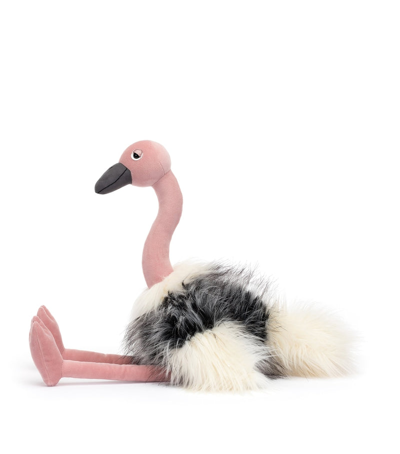 Feathered Ostrich Soft Toy for Children Aged 12 Months and Up