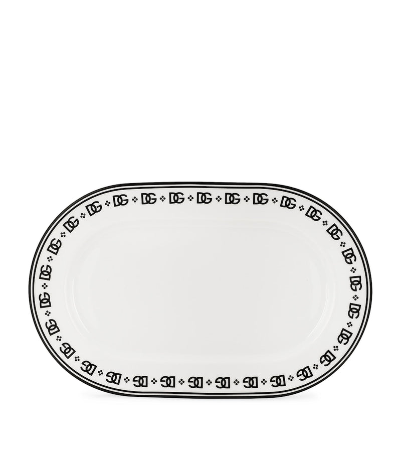 Dolce&Gabbana porcelain serving plate with DG logo 45.5cm - British product