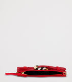 Balmain satin Anthem clutch bag zebra print, imported from the UK
