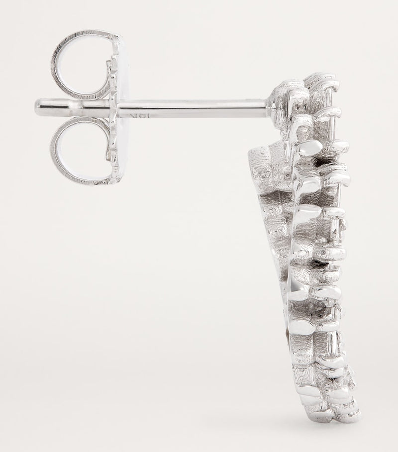 Suzanne Kalan white gold diamond mini hoops - British product