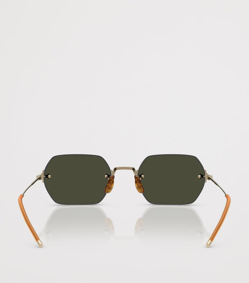 Oliver Peoples TK-13 titanium rimless sunglasses - UK version