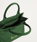 Harrods small cotton logo tote bag, UK version