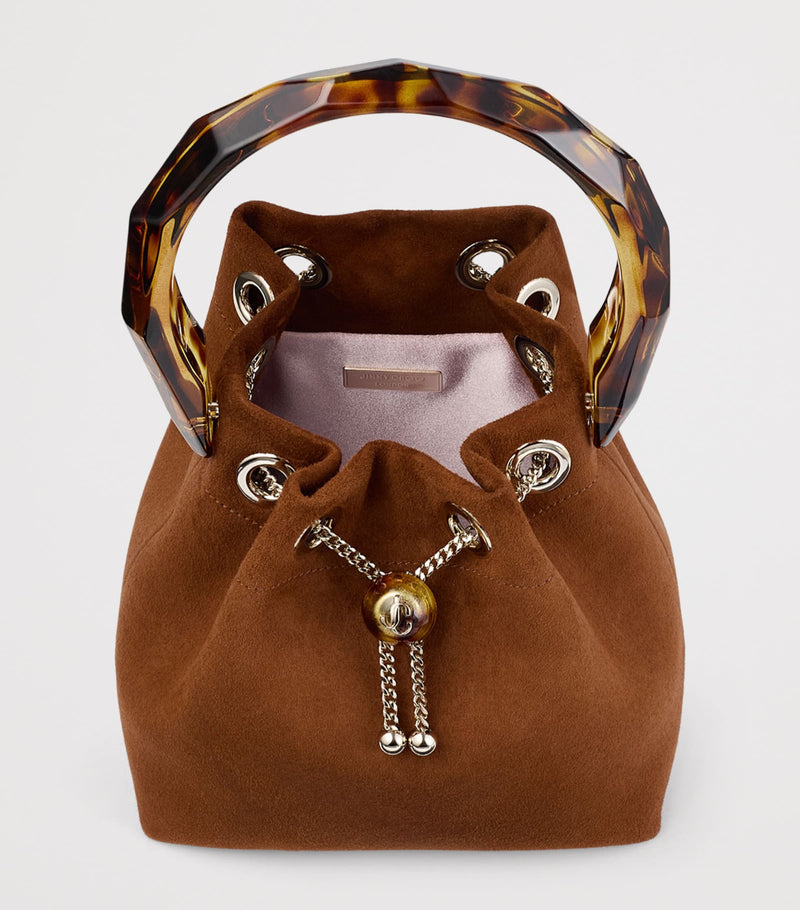 Jimmy Choo Bon Bon goat suede top-handle bag, UK version