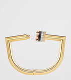 Boucheron Quatre Classique tube bracelet mixed gold diamonds - British product
