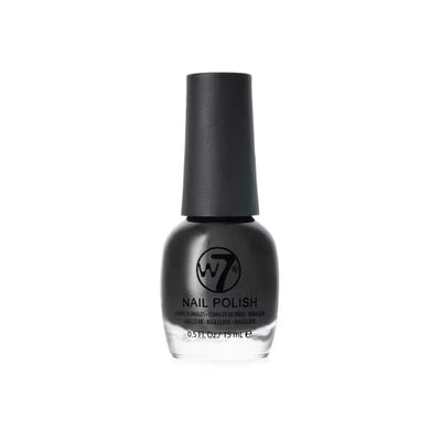 Superdrug W7 Nail Polish Black Nail Polish 15ml- Buy online at McGrocer