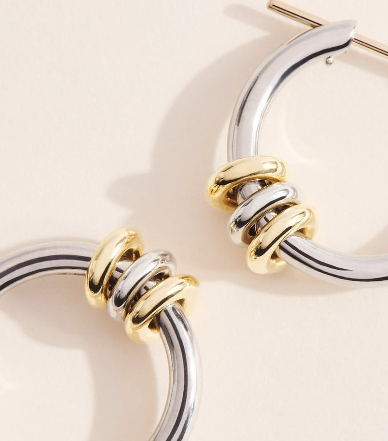 Spinelli Kilcollin Ara Core hoop earrings sterling silver gold (British brand)