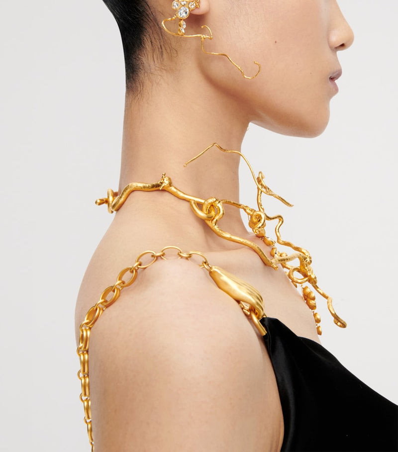 Schiaparelli rhinestone vine necklace, UK version