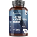 WeightWorld Marine Magnesium supplement 180 vegan capsules - British product
