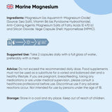 WeightWorld Marine Magnesium supplement 180 vegan capsules - British product