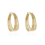 Superdrug Cachet Kala Gold-Plated Hoop Earrings- Buy online at McGrocer
