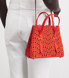 Alaïa Le Mina tote bag nubuck leather 17x20cm, imported from the UK