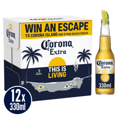 Corona Extra premium lager beer 12x330ml, UK version