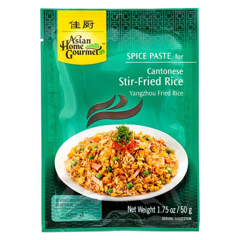 Asian Home Gourmet Cantonese fried rice spice paste, imported from the UK