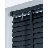 Little Black Book basswood black 50mm Venetian blind 60cm, UK version