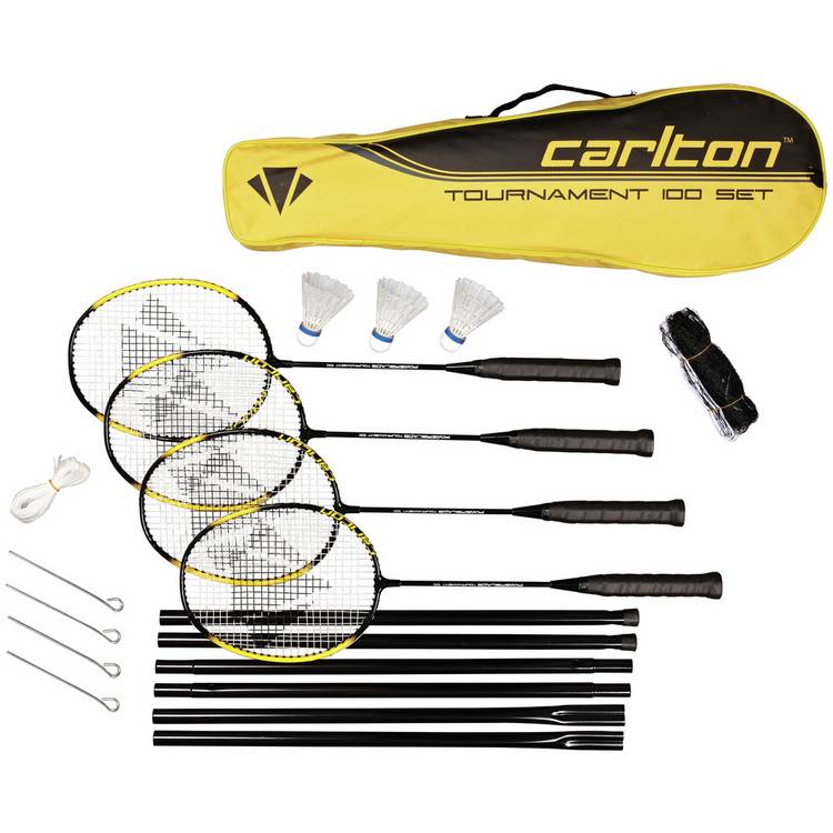 Carlton Powerblade Tournament 4 person badminton set, imported from the UK