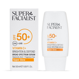 Holland & Barrett Super Facialist Vitamin C+ Brighten & Defend SPF50+ Broad Spectrum Serum 50ml- Buy online at McGrocer