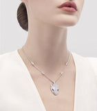 Bvlgari Serpenti Seduttori white gold necklace with diamonds, imported from the UK