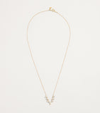 Persée diamond triangle tennis necklace in yellow gold - British product