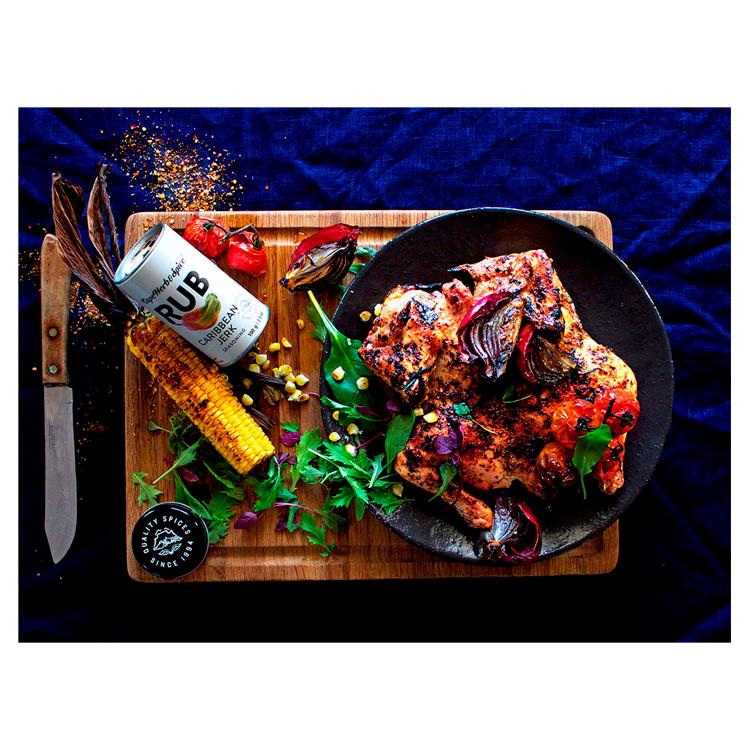 Cape Herb & Spice Caribbean jerk seasoning rub 100g, imported from the UK