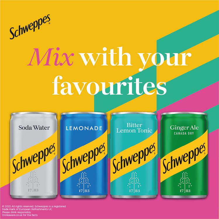 Schweppes Canada Dry ginger ale 12x150ml, UK version