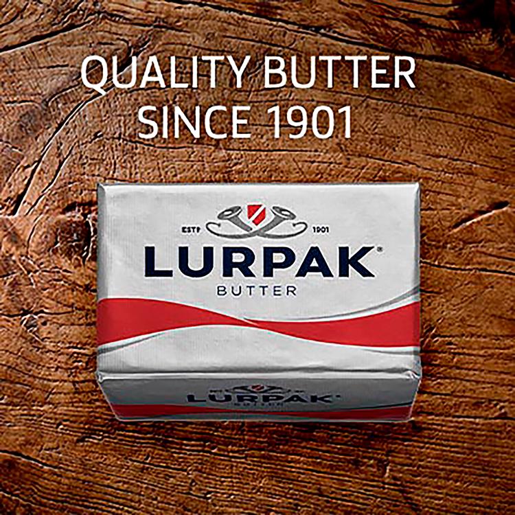 Lurpak unsalted butter 200g, imported from the UK