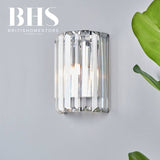 BHS Spa Curv chrome bathroom wall light, UK version