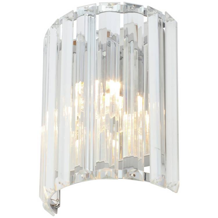 BHS Spa Curv chrome bathroom wall light, UK version