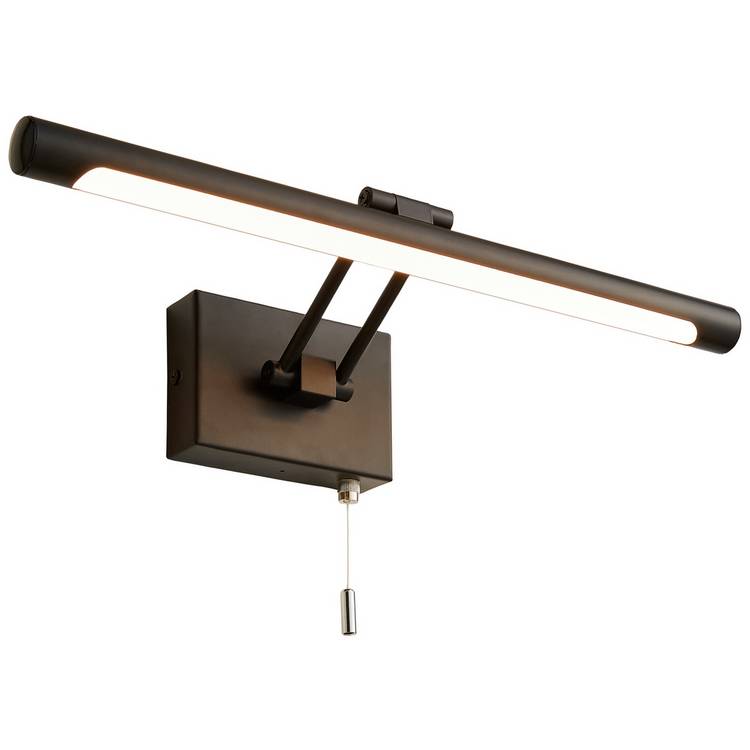 BHS bathroom wall light LED black finish, UK version