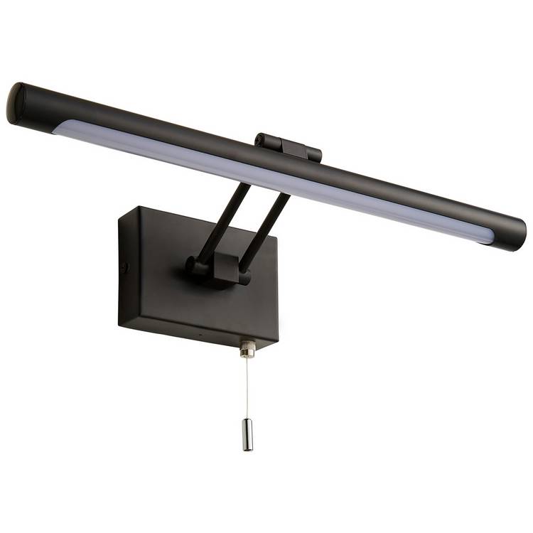 BHS bathroom wall light LED black finish, UK version
