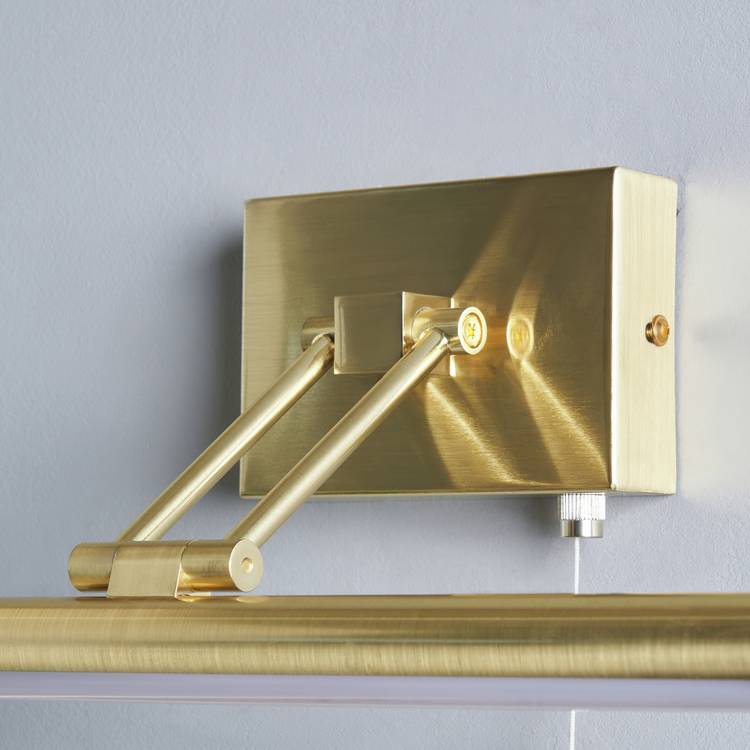 BHS LED bathroom wall light brass - British product