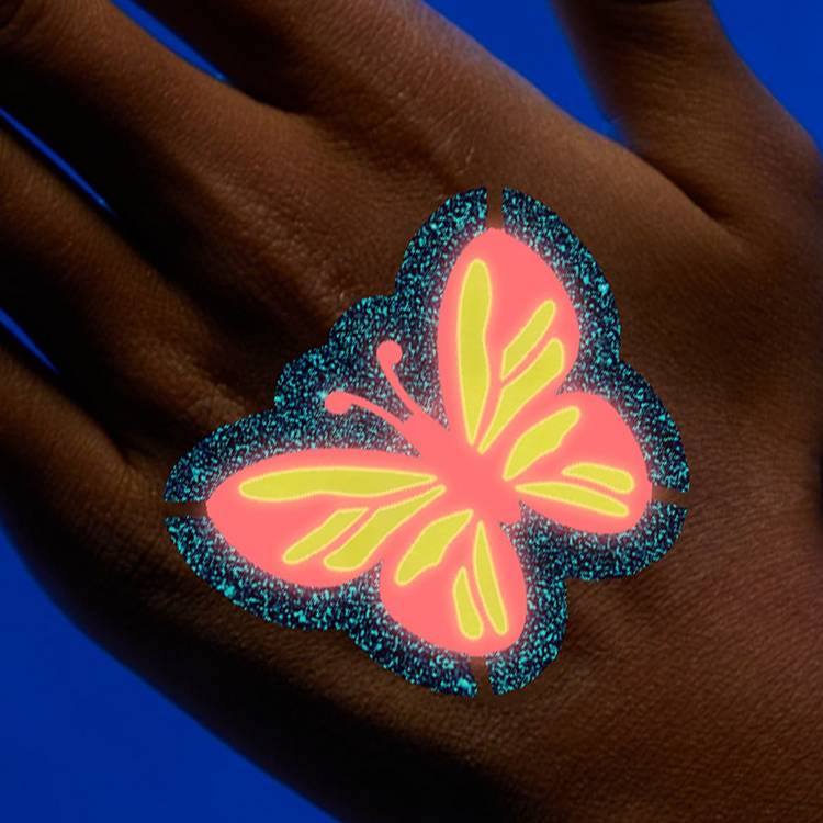 FabLab glow in the dark glitter tattoo kit - British product