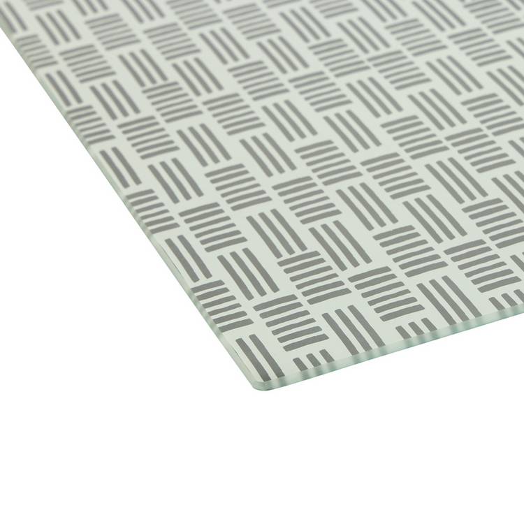 Argos Home patterned glass worktop saver 39.5x29.5cm, imported from the UK