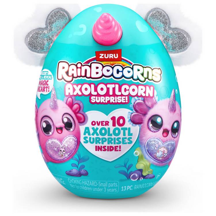 Rainbocorns Axolotlcorn Surprise plush toy, UK version