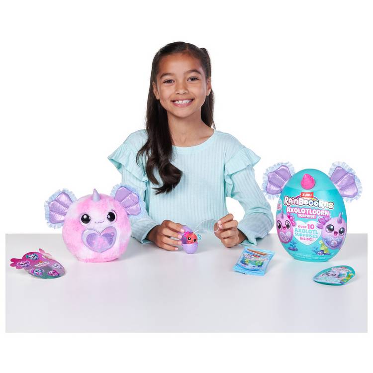 Rainbocorns Axolotlcorn Surprise plush toy, UK version