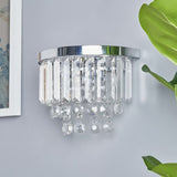BHS Monroe chrome wall light with glass prisms - British product