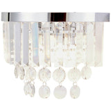 BHS Monroe chrome wall light with glass prisms - British product