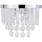 BHS Monroe chrome wall light with glass prisms - British product