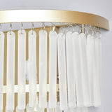 BHS Orta tiered frosted glass wall light in brass, UK version