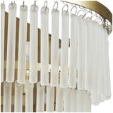 BHS Orta tiered frosted glass wall light in brass, UK version
