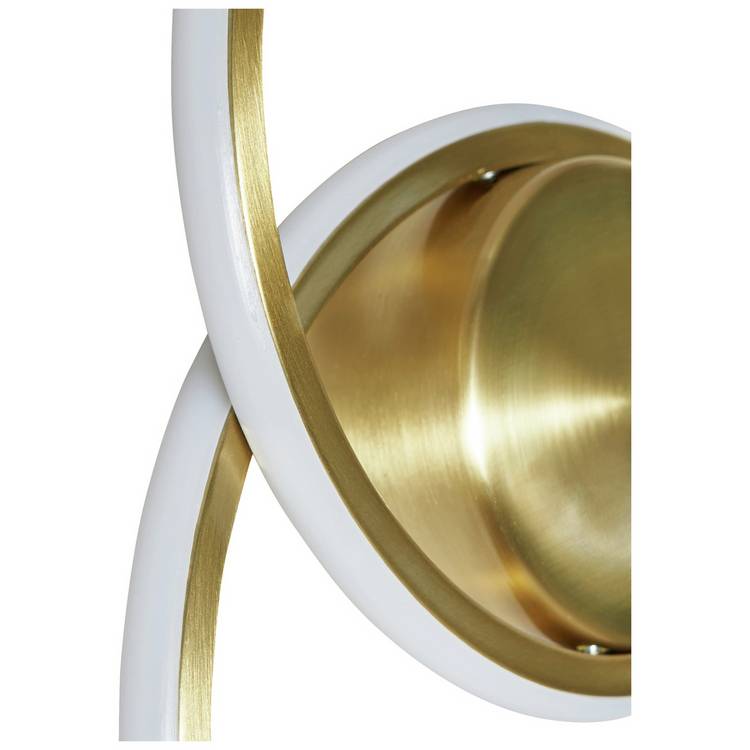 BHS brass LED wall light 29cm, UK version
